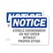 Signmission Sterile Environment Do Not Enter Without OSHA Notice Sign, Plastic, 14in W x 10in L, 2PK OS-2PACK-NS-P-1014-L-18461 - alternate 1
